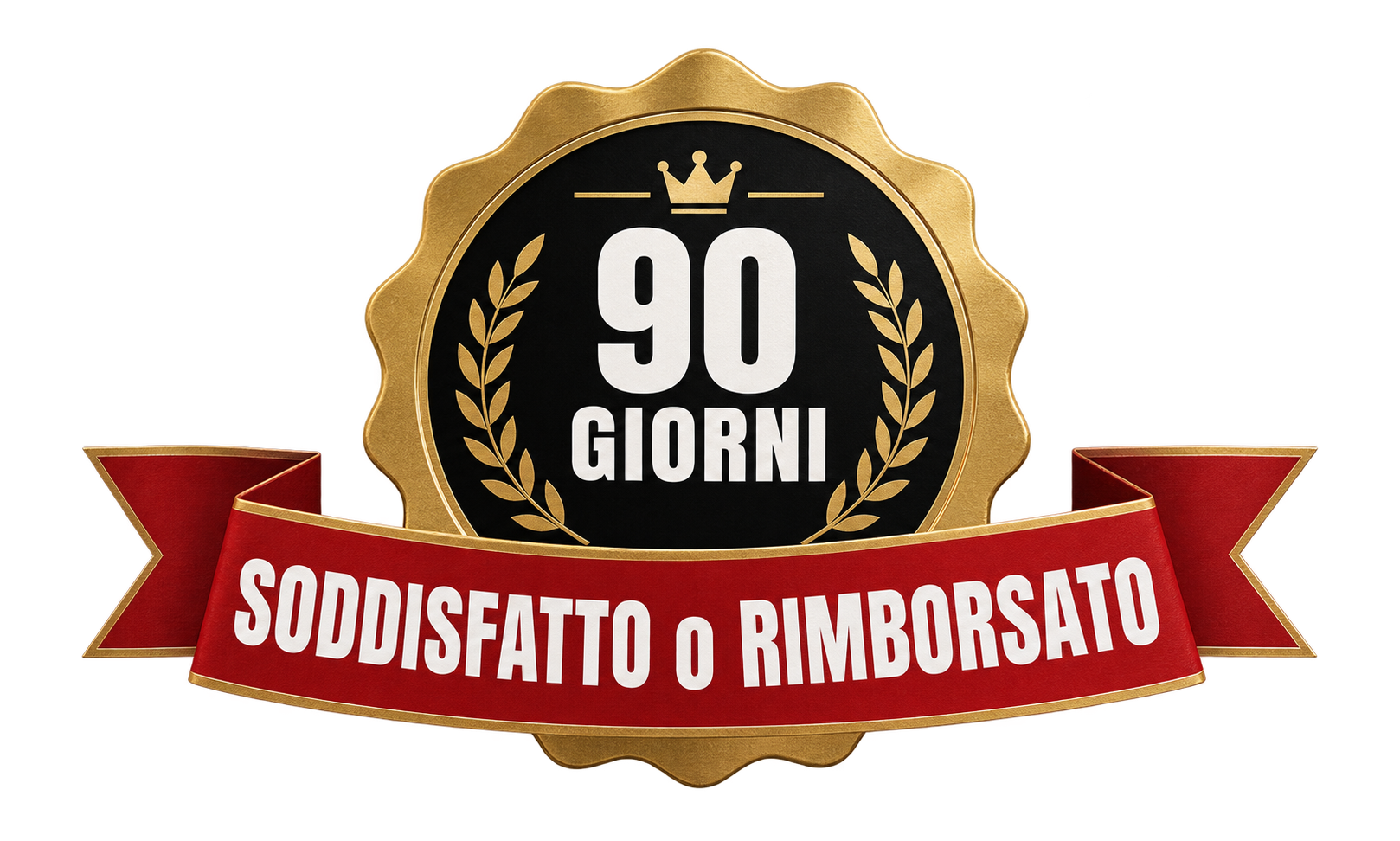 Garanzia 90 giorni: soddisfatto o rimborsato